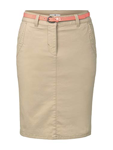 Tom Tailor Chino Falda, 22201/Caramelo De Crema, 44 para Mujer