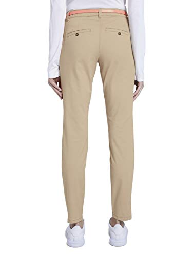 Tom Tailor Chino Slim Pantalón, 22201/Caramelo De Crema, 34/30 para Mujer
