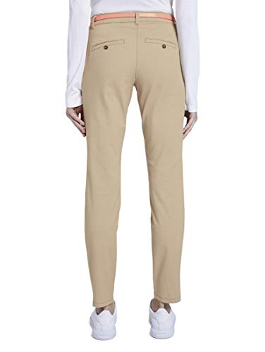 Tom Tailor Chino Slim Pantalón, 22201/Caramelo De Crema, 34/30 para Mujer