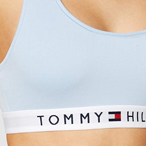 Tommy Hilfiger Bralette Sujetador para Camiseta, Azul, Small (Talla del Fabricante:) para Mujer