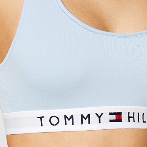 Tommy Hilfiger Bralette Sujetador para Camiseta, Azul, Small (Talla del Fabricante:) para Mujer
