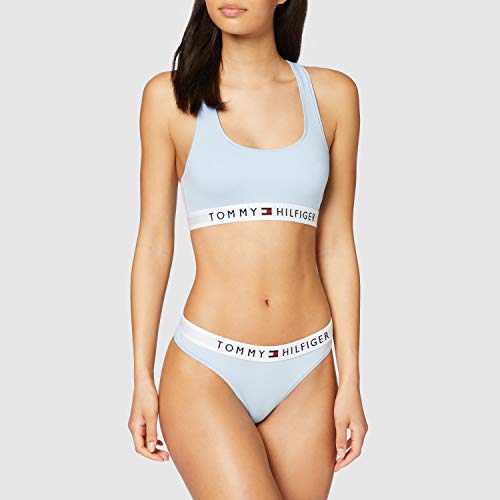 Tommy Hilfiger Bralette Sujetador para Camiseta, Azul, Small (Talla del Fabricante:) para Mujer