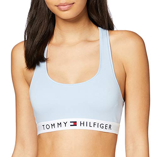 Tommy Hilfiger Bralette Sujetador para Camiseta, Azul, Small (Talla del Fabricante:) para Mujer
