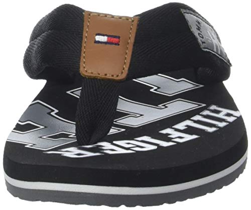 Tommy Hilfiger Essential TH Beach Sandal, Chanclas para Hombre, Negro (Black 990), 43 EU