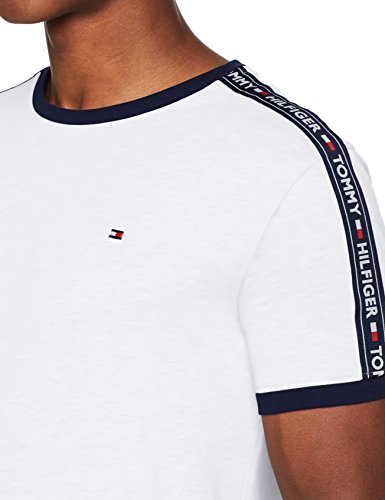 Tommy Hilfiger RN tee SS Camiseta, Blanco (White 100), Medium para Hombre