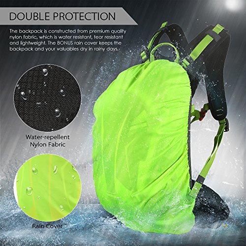 TOMSHOO Mochila Ciclismo 20L/30L Impermeable para Excursionismo Ciclismo Alpinismo Senderismo Camping al Aire Libre con Cubierta de Lluvia y del Casco