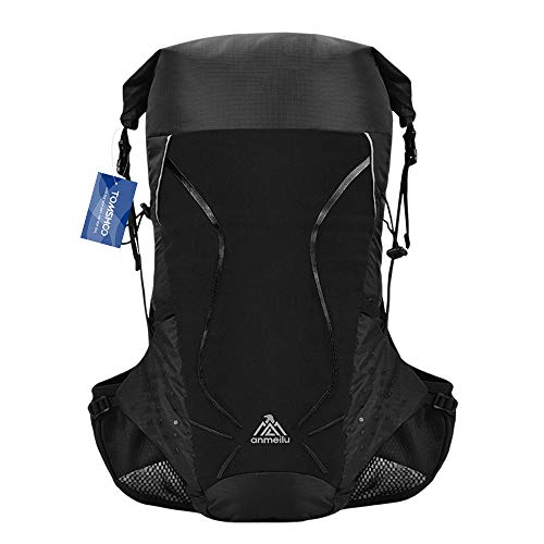 TOMSHOO Mochila de hidratación,Mochila con vejiga de Agua de 3.92 litros, Espacio del Compartimiento Principal es de 18 litros para Correr,Ciclismo,y Acampar (No Incluye Botellas de Agua y vejigas)