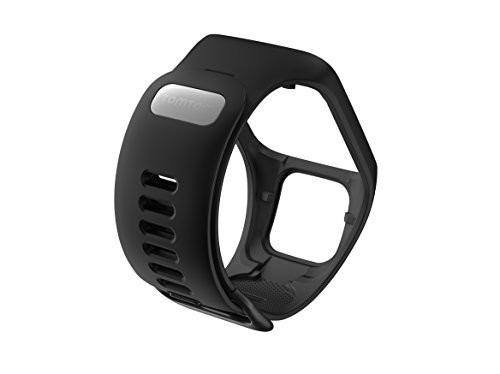 TomTom - Correa reloj para Runner 3, Spark 3, Runner 2, Spark, Adventurer, Golfer 2, Unisex Adulto, Negro, L