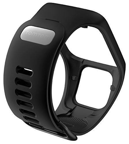 TomTom - Correa reloj para Runner 3, Spark 3, Runner 2, Spark, Adventurer, Golfer 2, Unisex Adulto, Negro, S