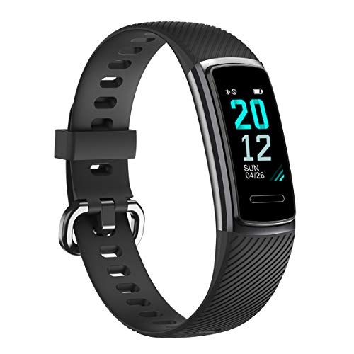 TOOBUR Pulsera de Actividad Inteligente, IP68 Impermeable Reloj Inteligente con Pulsómetro Podómetro Calorias Monitor de Sueño, Pulsera Actividad Smartwatch para Mujer Hombre Niños