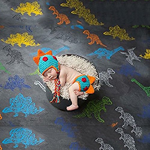 TOOGOO Accesorios de fotografia foto de punto de ganchillo bebeTraje de panal sombrero de bebe hecho a mano