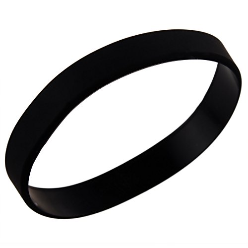 TOOGOO Brazalete de puno Munequera Pulsera de Elasticidad de Moda de Goma de Silicona Negro