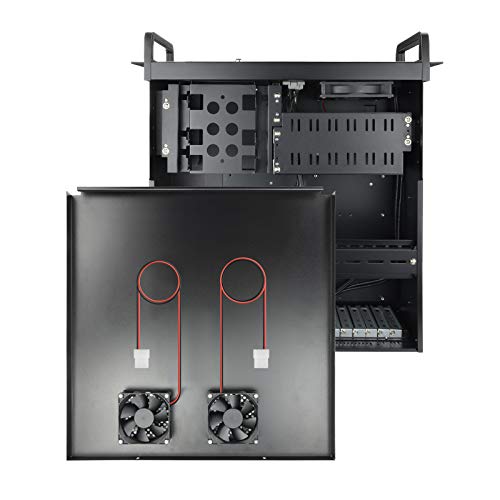 Tooq RACK-406N-USB3 - Caja para Ordenador (para Rack de 19" 4U, Formato ATX Cierre Frontal con Llave, 2 x USB 3.0)