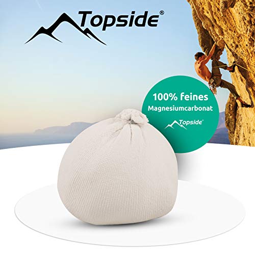 TOPSIDE Bola de Magnesio de 56g para Escalada, Gimnasia, Crossfit y Levantamiento de Pesas