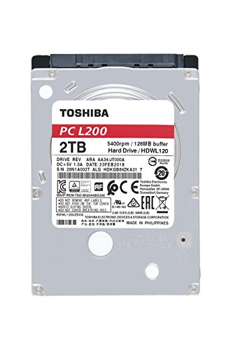 Toshiba L200 2.5" 2000 GB Serial ATA III - Disco Duro (2.5", 2000 GB, 5400 RPM)