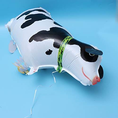 TOYANDONA 2 unids Walking Animal Cow Balloons Farm Animals Air Cow Walker Globos Mylar Foil Globo de Aluminio para la Fiesta de cumpleaños Baby Shower Decor