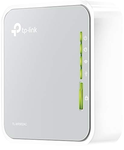 TP-Link TL-WR902AC Nano Router AC750 WiFi portátil, 2.4 / 5 GHz, 1 puerto LAN / WAN, 1 puerto USB 2.0, compatible con módem USB 3G /4G, modos de funcionamiento: router, repetidor, cliente, AP y WISP