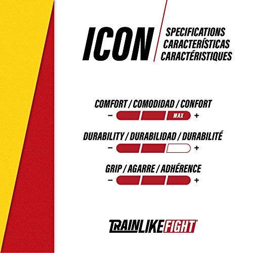 TRAINLIKEFIGHT Icon Red 0H - Calleras para Crossfit, calistenia, Ejercicios gimnásticos, protección para Tus Manos. (XL)