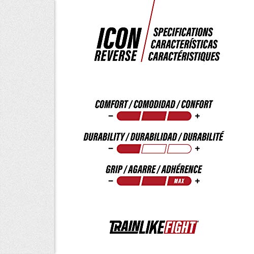 TRAINLIKEFIGHT Icon Reverse 0H - Calleras para Crossfit, calistenia, Ejercicios gimnásticos, protección para Tus Manos. (L)