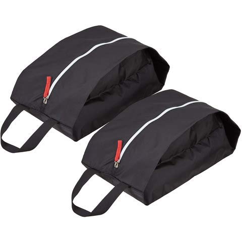 TRAVELTO Set de 2 Bolsas para Zapatos de Nylon Resistente con Cierre Ideal para Viajes - Shoe Bag/botinera/Bolso para Zapatos
