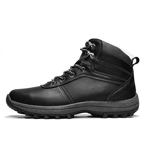 Trekking Botas Hombre Impermeables Zapatillas de Senderismo Deportes Exterior Sneakers Negro 48