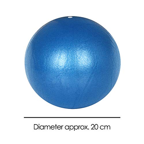 TRIXES Balón Espuma PVC Azul Ayuda para Ejercicios de, Fortalecimiento, Yoga Gimnasia, Ejercicios Pilates
