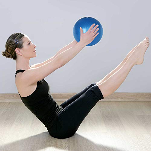TRIXES Balón Espuma PVC Azul Ayuda para Ejercicios de, Fortalecimiento, Yoga Gimnasia, Ejercicios Pilates