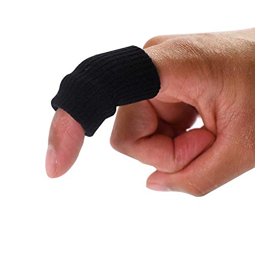TRIXES Protector elástico para dedos, apoyo artritis ayuda en deportes x 10