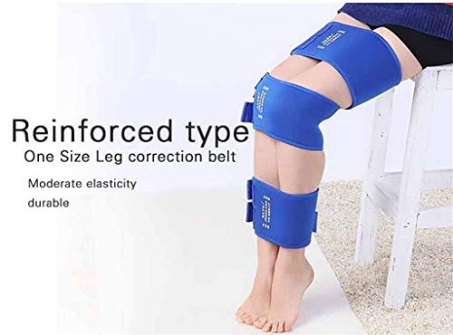 TRN Zona de corrección Conformación de Material de Alto Grado Corrección de Pierna de Tipo O/X Ajustable Piernas de Pata de Pala Leggings Corrector de piernas de ortótica de Cadera,Azul
