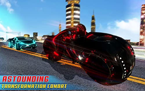 Tron Bike Transform Car Driving Simulator | Sci-fi bike adventure | Mega ramp stunts | extreme bike stunts | real car driving  simulator | Car Games | Bike games