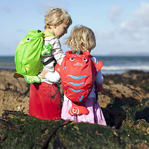 Trunki PaddlePak - Mochila infantil impermeable para piscina y gimnasio, Rojo, 37 x 29 x 17 cm