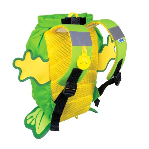 Trunki PaddlePak - Mochila infantil impermeable para piscina y gimnasio, Verde, 37 x 29 x 17 cm