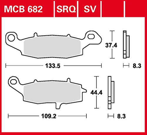 TRW Sinter Rennsportbelag SFV 650 Gladius ABS WVCX 09-16 delantero