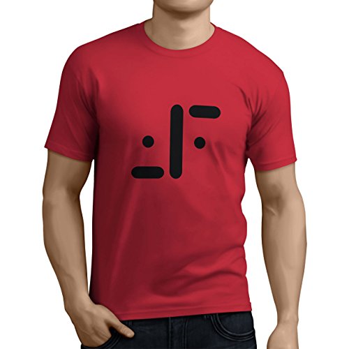 Tuning Camisetas - Camiseta Divertida para Hombre - Modelo Vlaserie, Color Roja- Talla XXL (0214-roja-V-la-serie-XXL)