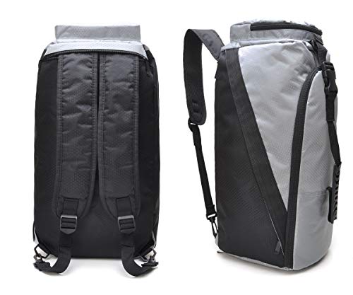 tuokener Mochila Mujer de Deporte Bolsa Gimnasio Mochilas para La Playa Gym Bolsas Impermeable Nylon (Gris)