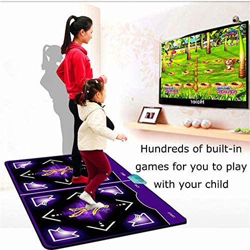 TV Tapete De Baile Doble, Máquina De Baile De Consola De Juegos De Espesamiento De Alta Definición, con Gamepad Somatosensorial, Tapete De Baile De Entretenimiento Interior De Yoga Fitness