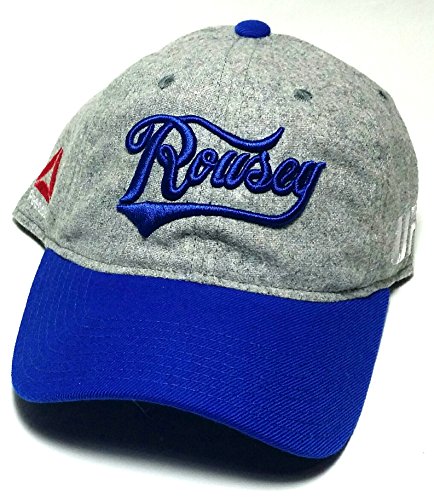 UFC Reebok Rbk artes marciales mixtas – Ronda Rousey combate – Gorra gris azul Papá Sombrero