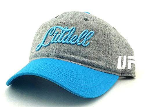 UFC Reebok Rbk – Chuck Liddell de MMA Fighter – Gorra gris azul Papá Sombrero