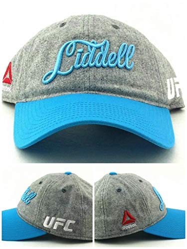 UFC Reebok Rbk – Chuck Liddell de MMA Fighter – Gorra gris azul Papá Sombrero