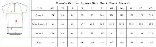 Uglyfrog Sets Ropa de Ciclismo, Maillot de Manga Corta y Culotte Corto para Mujer, Conjunto Ropa para Bicicleta Transpirable DTWL01