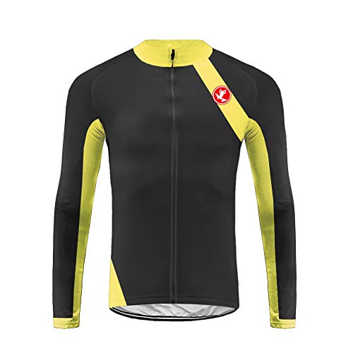 UGLYFROG Sports Hombre Invierno Térmico Fleece Cheers for Being Deportes y Aire Libre Maillot Manga Largo de Ciclismo Large