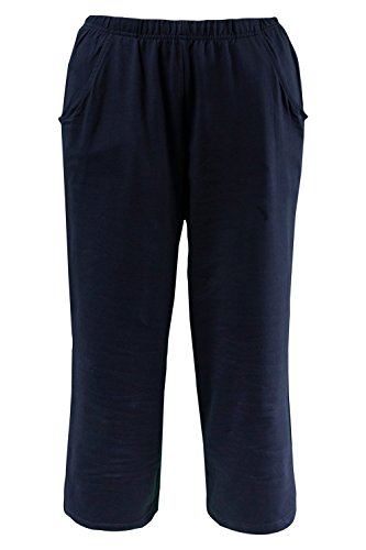 Ulla Popken 7/8- Hose, Pantalones para Mujer, Azul (Blau 71), 62