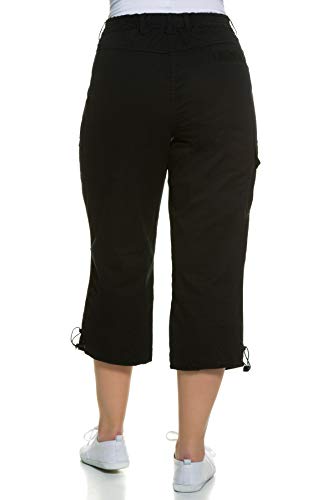 Ulla Popken Hose, 7/8, Pantalones Para Mujer, Negro (Schwarz 10), 52