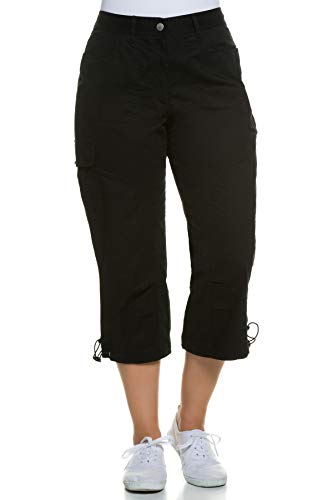 Ulla Popken Hose, 7/8, Pantalones Para Mujer, Negro (Schwarz 10), 52