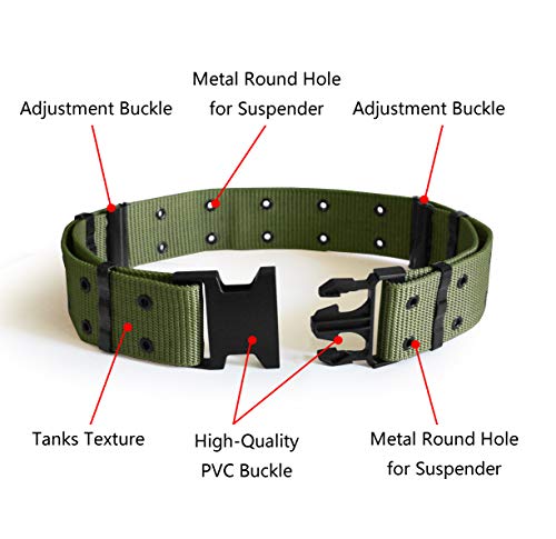 UltraKey Cinturón táctico, cinturón de rescate pesado ajustable militar del estilo táctico militar, conveniente para los deportes al aire libre, el acampar, la caza, el etc