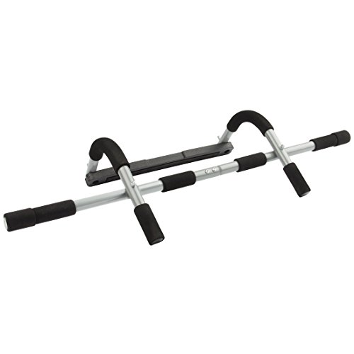 Ultrasport Barra de dominadas, barra fija para puerta, aparato multifunción para entrenar el tren superior en casa y en la oficina, pull up bar, flexiones, para diversos ejercicios