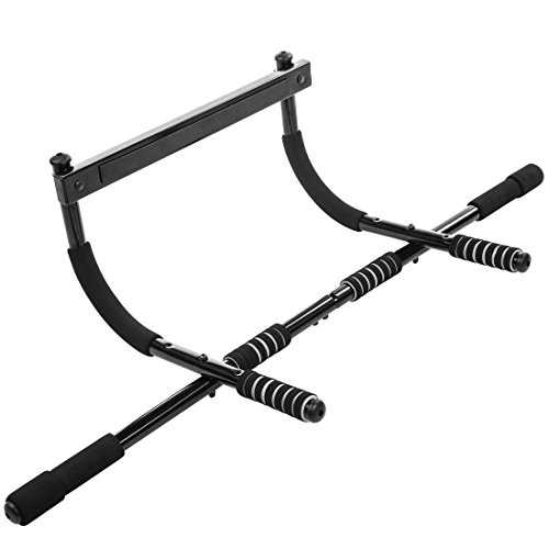 Ultrasport Barra de dominadas, barra fija para puerta, aparato multifunción para entrenar el tren superior en casa y en la oficina, pull up bar, flexiones, para diversos ejercicios