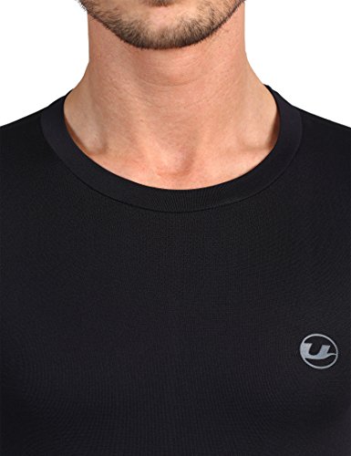 Ultrasport Basic Noam Camiseta de compresión sin Costuras, Hombre, Negro, L/XL