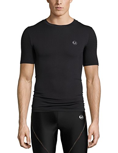 Ultrasport Basic Noam Camiseta de compresión sin Costuras, Hombre, Negro, L/XL