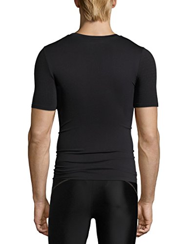 Ultrasport Basic Noam Camiseta de compresión sin Costuras, Hombre, Negro, L/XL